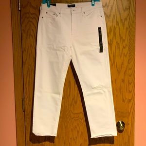 White Banana Republic ankle length jeans, size 12